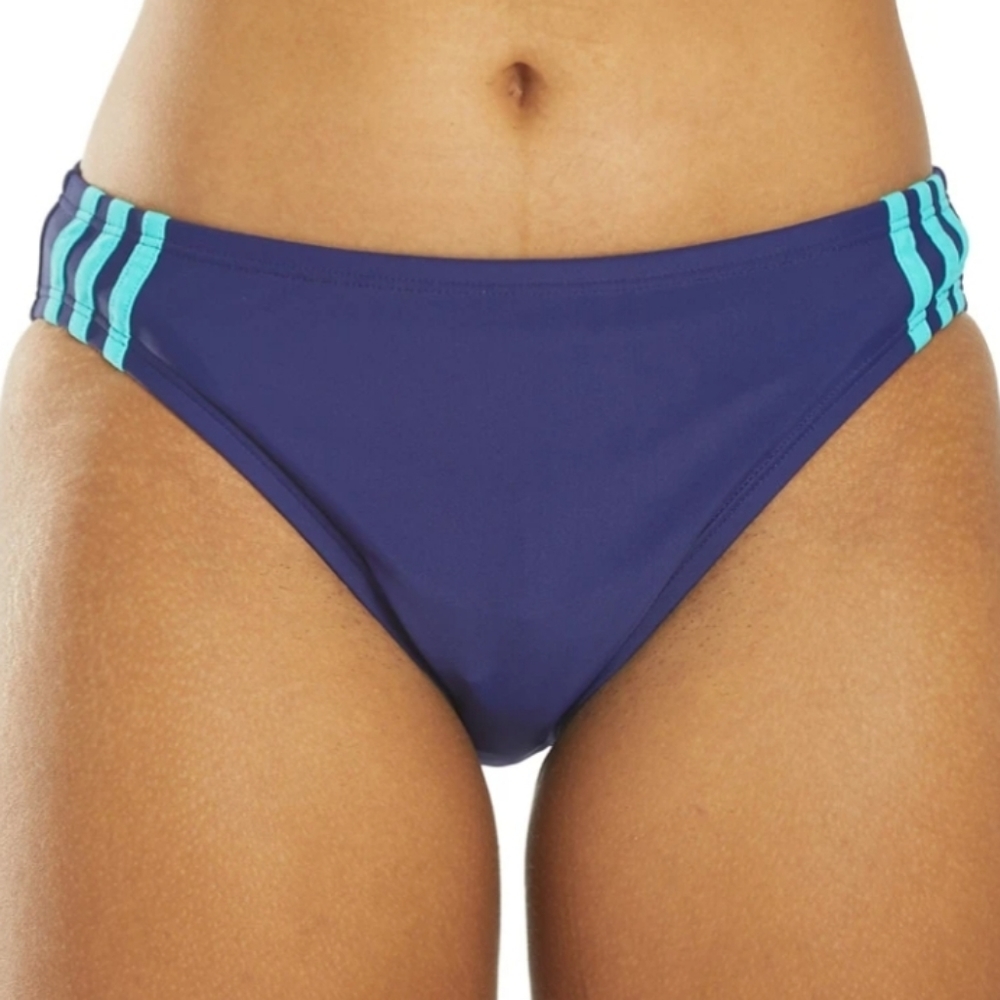 Adidas Women's Size XL Hipster Bikini Swim Bottom Blue Aqua NWT Sporty Sport